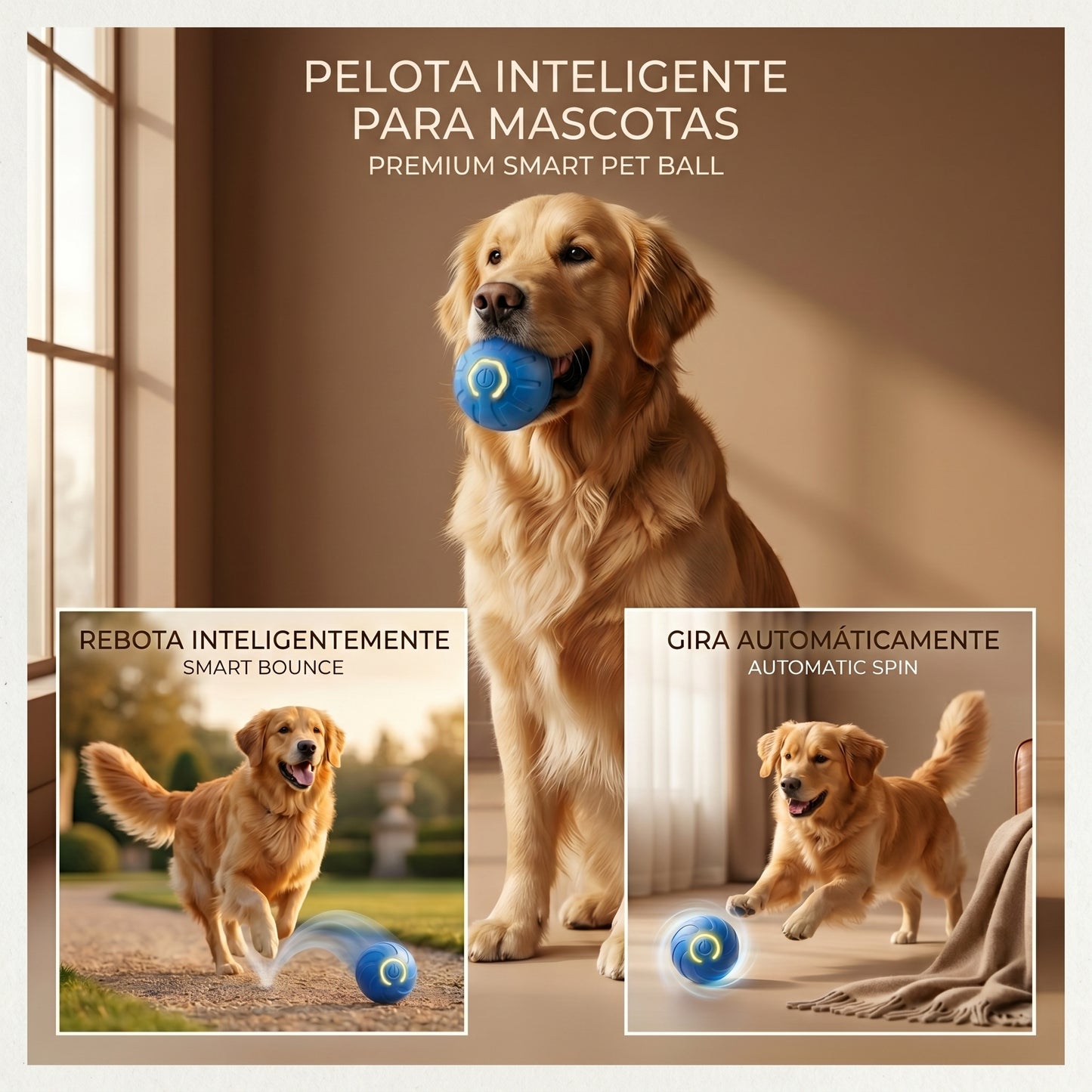 Pelota Interactiva DuoSpin 360