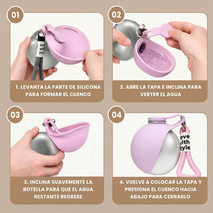 Botella Portátil DuoSpin 360
