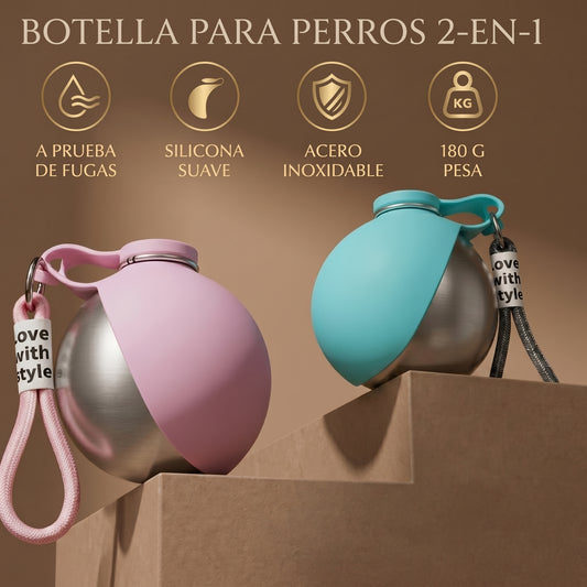 Botella Portátil DuoSpin 360